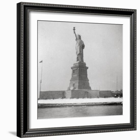 Statue of Liberty, New York City, USA, 20th Century-J Dearden Holmes-Framed Photographic Print