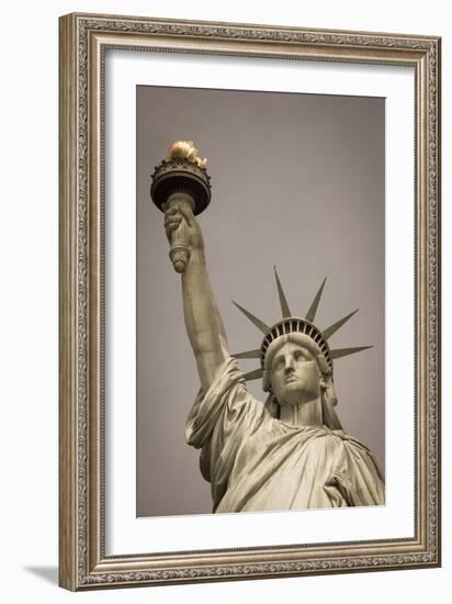 Statue of Liberty, New York, United States of America, North America-Amanda Hall-Framed Photographic Print