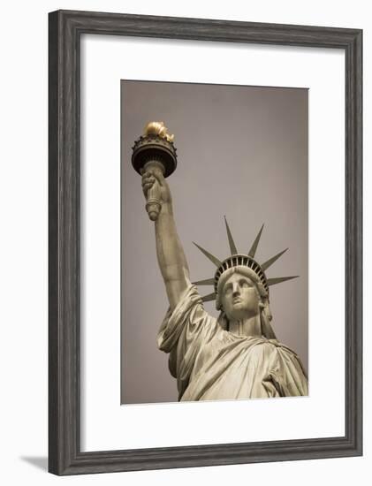 Statue of Liberty, New York, United States of America, North America-Amanda Hall-Framed Photographic Print