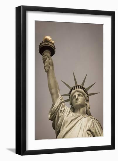 Statue of Liberty, New York, United States of America, North America-Amanda Hall-Framed Photographic Print