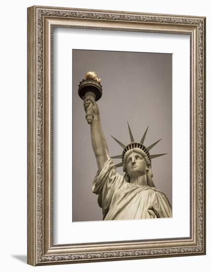 Statue of Liberty, New York, United States of America, North America-Amanda Hall-Framed Photographic Print