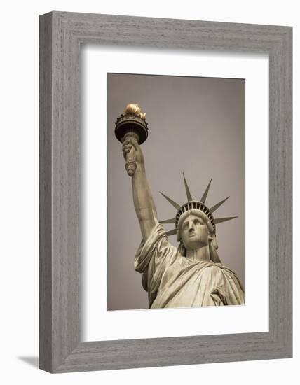 Statue of Liberty, New York, United States of America, North America-Amanda Hall-Framed Photographic Print