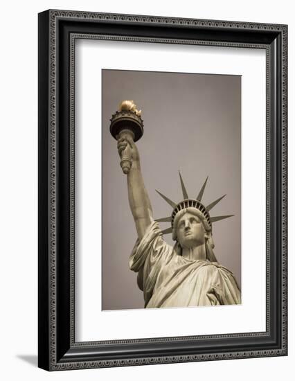 Statue of Liberty, New York, United States of America, North America-Amanda Hall-Framed Photographic Print