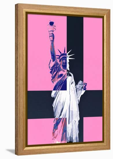 Statue of Liberty - Pop Art - Pink Ladies - New York - United States-Philippe Hugonnard-Framed Premier Image Canvas