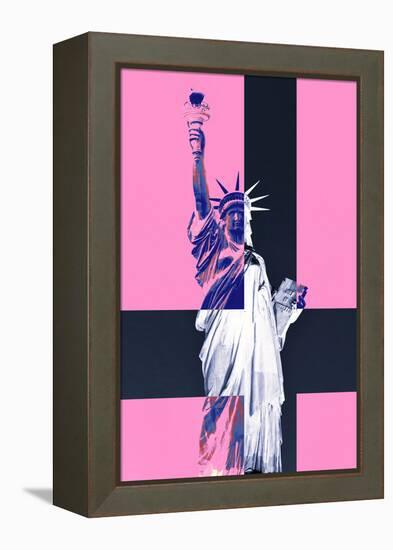 Statue of Liberty - Pop Art - Pink Ladies - New York - United States-Philippe Hugonnard-Framed Premier Image Canvas