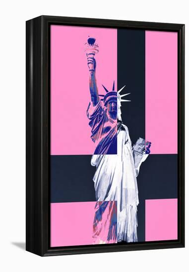 Statue of Liberty - Pop Art - Pink Ladies - New York - United States-Philippe Hugonnard-Framed Premier Image Canvas