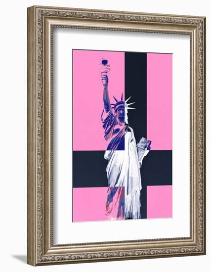 Statue of Liberty - Pop Art - Pink Ladies - New York - United States-Philippe Hugonnard-Framed Photographic Print