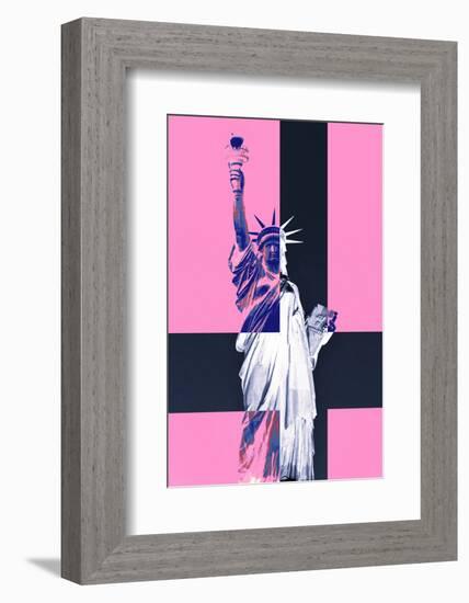 Statue of Liberty - Pop Art - Pink Ladies - New York - United States-Philippe Hugonnard-Framed Photographic Print