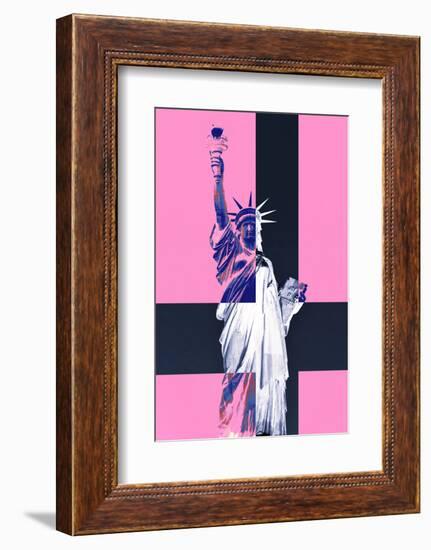 Statue of Liberty - Pop Art - Pink Ladies - New York - United States-Philippe Hugonnard-Framed Photographic Print