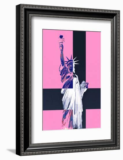 Statue of Liberty - Pop Art - Pink Ladies - New York - United States-Philippe Hugonnard-Framed Photographic Print