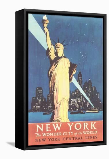 Statue of Liberty Travel Poster-null-Framed Stretched Canvas