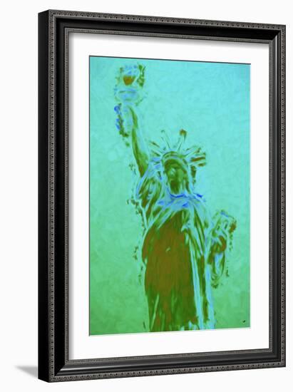 Statue of Liberty V - In the Style of Oil Painting-Philippe Hugonnard-Framed Giclee Print