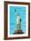 Statue of Liberty with Dimensions, New York City-null-Framed Art Print