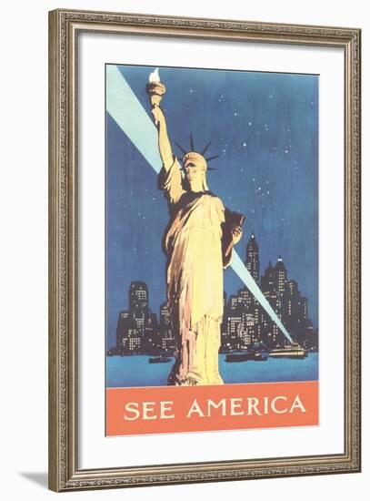 Statue of Liberty-null-Framed Art Print