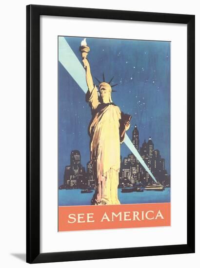 Statue of Liberty-null-Framed Art Print