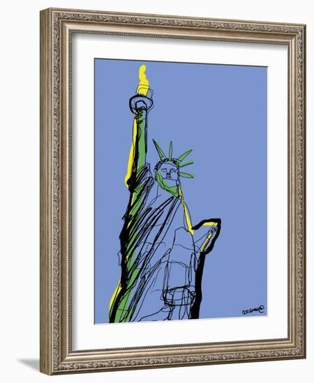 Statue of Liberty-Whoartnow-Framed Giclee Print