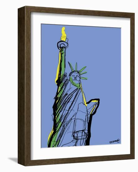 Statue of Liberty-Whoartnow-Framed Giclee Print