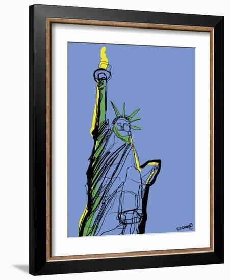 Statue of Liberty-Whoartnow-Framed Giclee Print