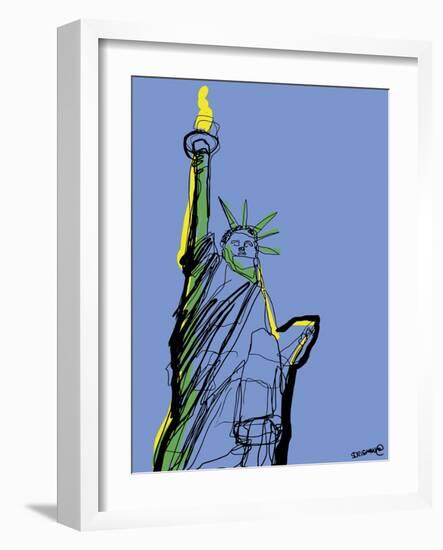 Statue of Liberty-Whoartnow-Framed Giclee Print