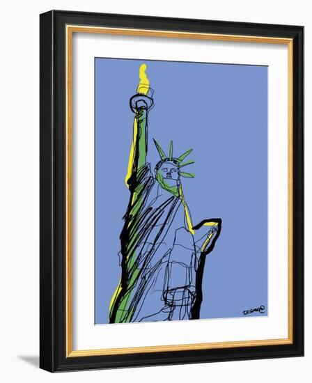 Statue of Liberty-Whoartnow-Framed Giclee Print