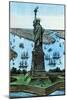 Statue of Liberty-Currier & Ives-Mounted Art Print