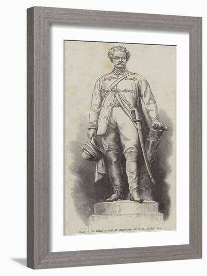 Statue of Lord Clyde at Glasgow-J H Foley-Framed Giclee Print