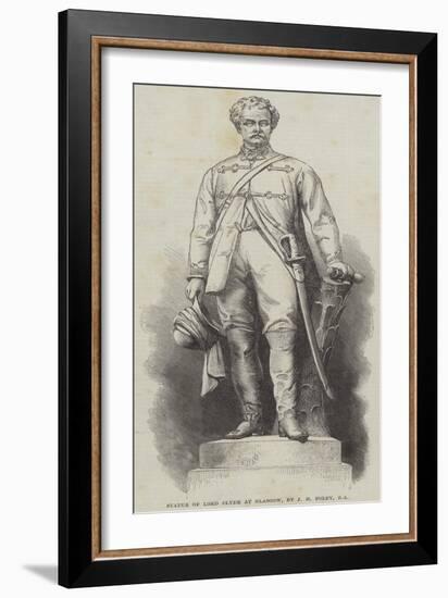 Statue of Lord Clyde at Glasgow-J H Foley-Framed Giclee Print