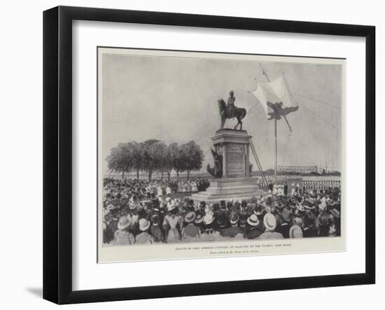 Statue of Lord Roberts Unveiled at Calcutta by the Viceroy, Lord Elgin-null-Framed Giclee Print