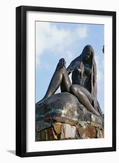 Statue of Lorelei-null-Framed Photographic Print