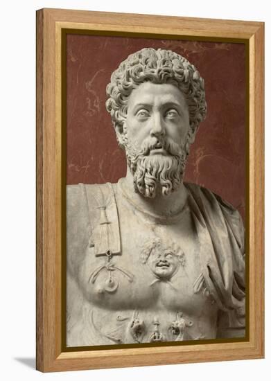 Statue of Marcus Aurelius, Emperor from 161-180 Ad-null-Framed Premier Image Canvas