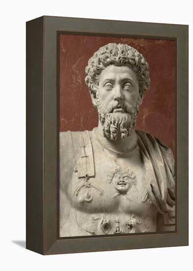 Statue of Marcus Aurelius, Emperor from 161-180 Ad-null-Framed Premier Image Canvas