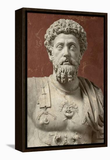 Statue of Marcus Aurelius, Emperor from 161-180 Ad-null-Framed Premier Image Canvas