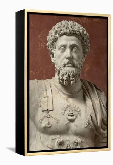 Statue of Marcus Aurelius, Emperor from 161-180 Ad-null-Framed Premier Image Canvas