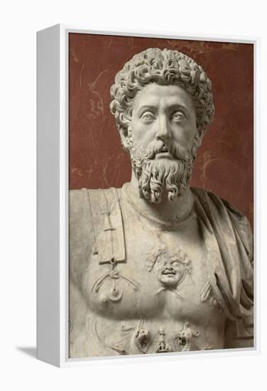 Statue of Marcus Aurelius, Emperor from 161-180 Ad-null-Framed Premier Image Canvas