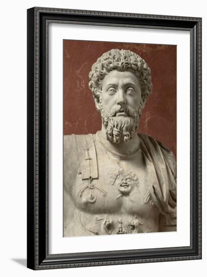 Statue of Marcus Aurelius, Emperor from 161-180 Ad-null-Framed Giclee Print