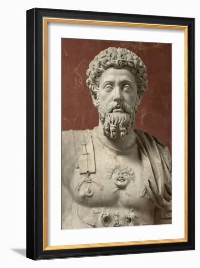 Statue of Marcus Aurelius, Emperor from 161-180 Ad-null-Framed Giclee Print