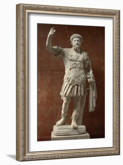 Statue of Marcus Aurelius, Emperor from 161-180 Ad-null-Framed Giclee Print