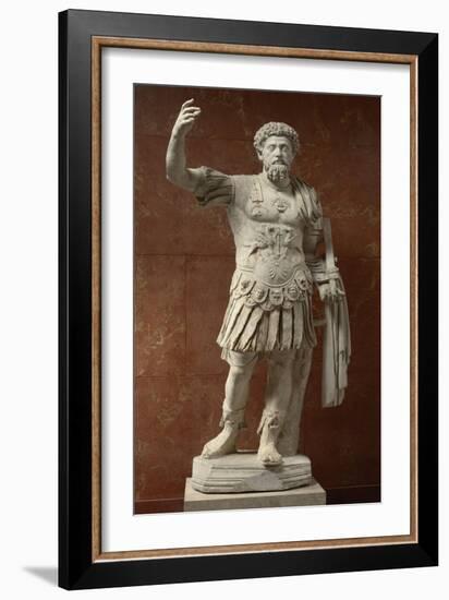 Statue of Marcus Aurelius, Emperor from 161-180 Ad-null-Framed Giclee Print