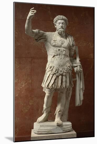 Statue of Marcus Aurelius, Emperor from 161-180 Ad-null-Mounted Giclee Print