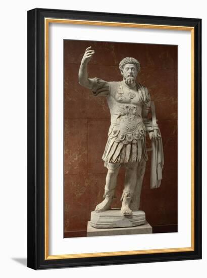 Statue of Marcus Aurelius, Emperor from 161-180 Ad-null-Framed Giclee Print