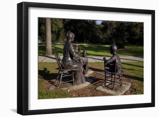 Statue Of Marietta Johnson, Fairhope, Alabama-Carol Highsmith-Framed Art Print