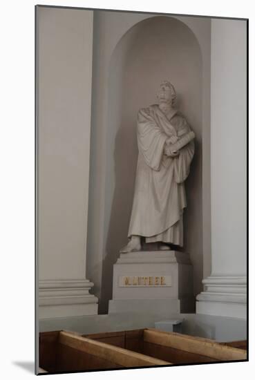 Statue of Martin Luther, Lutheran Cathedral, Helsinki, Finland, 2011-Sheldon Marshall-Mounted Photographic Print