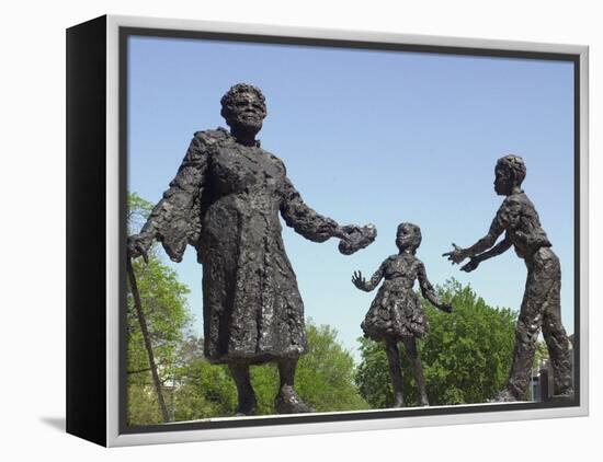 Statue of Mary Mcleod Bethune and African-American Children, Lincoln Park, Washington DC-null-Framed Premier Image Canvas