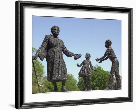 Statue of Mary Mcleod Bethune and African-American Children, Lincoln Park, Washington DC-null-Framed Photographic Print