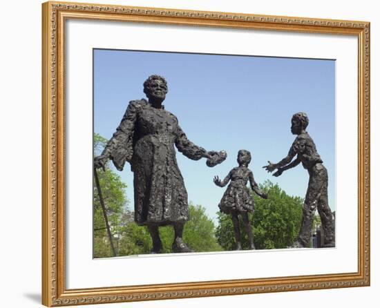 Statue of Mary Mcleod Bethune and African-American Children, Lincoln Park, Washington DC-null-Framed Photographic Print