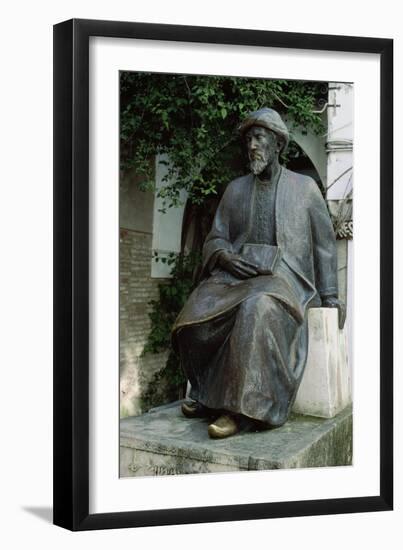 Statue of Moses Maimonides-Spanish School-Framed Giclee Print