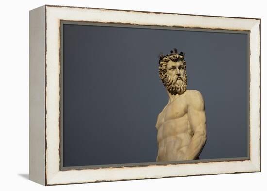 Statue of Neptune, in the Fountain of Neptune, Piazza Della Signoria, Florence-Tim Mitchell-Framed Premier Image Canvas