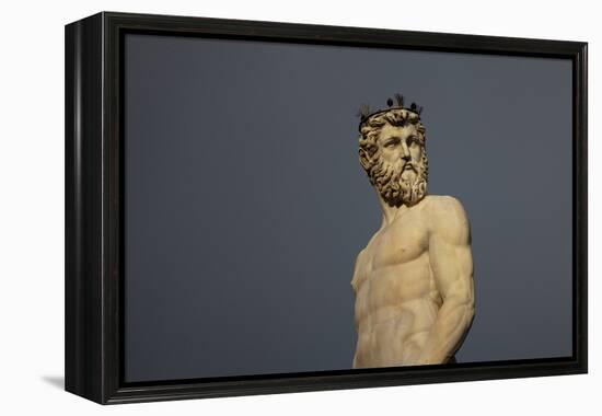 Statue of Neptune, in the Fountain of Neptune, Piazza Della Signoria, Florence-Tim Mitchell-Framed Premier Image Canvas