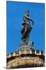 Statue of Neptune on Top of Fountain of Neptune-null-Mounted Giclee Print