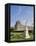 Statue of Nymphe and Louvre Museum, Paris-Raimund Koch-Framed Premier Image Canvas